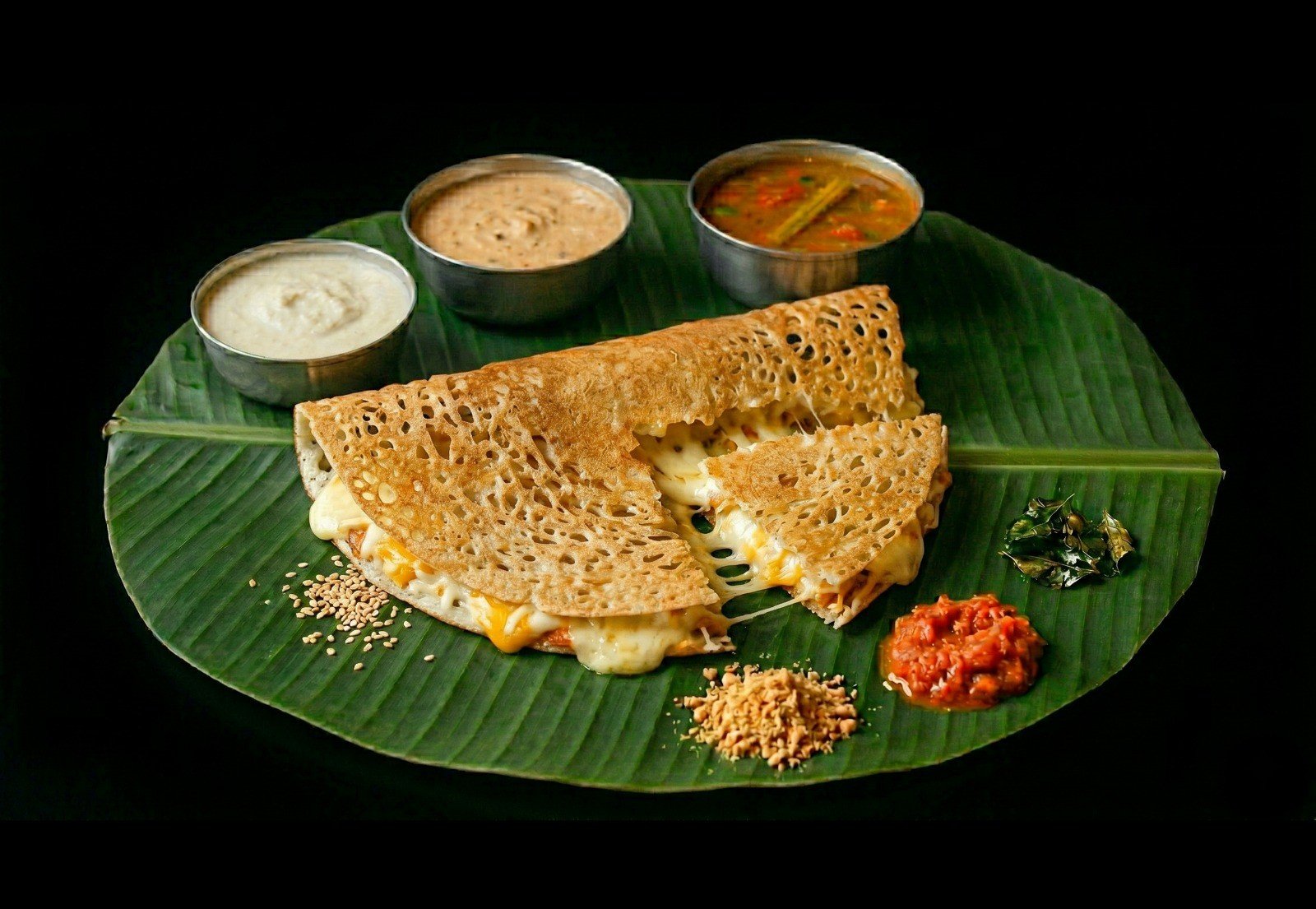 The “Double Dragon” Cheese Dosa