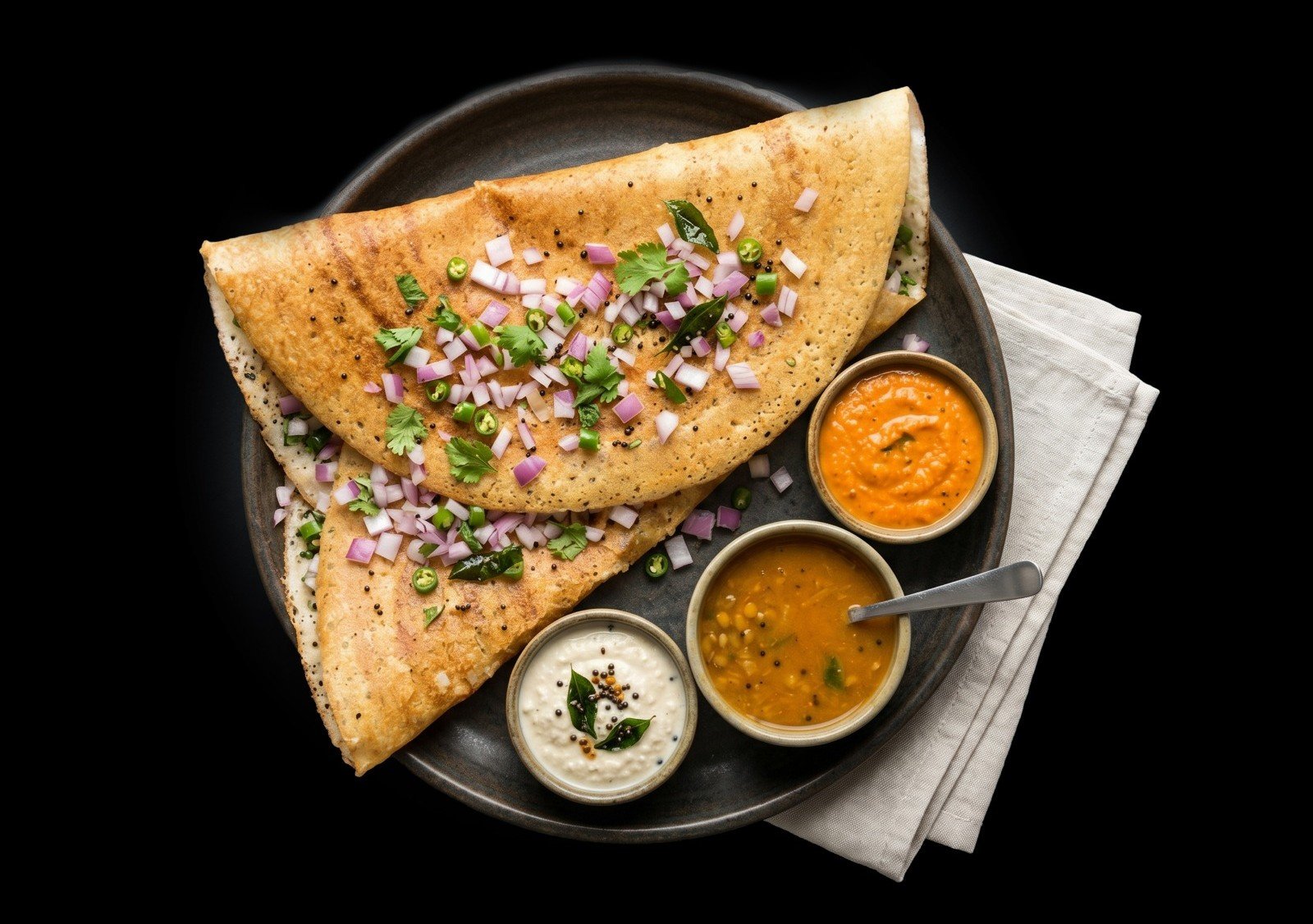 The “Garden Crunch” Onion Dosa